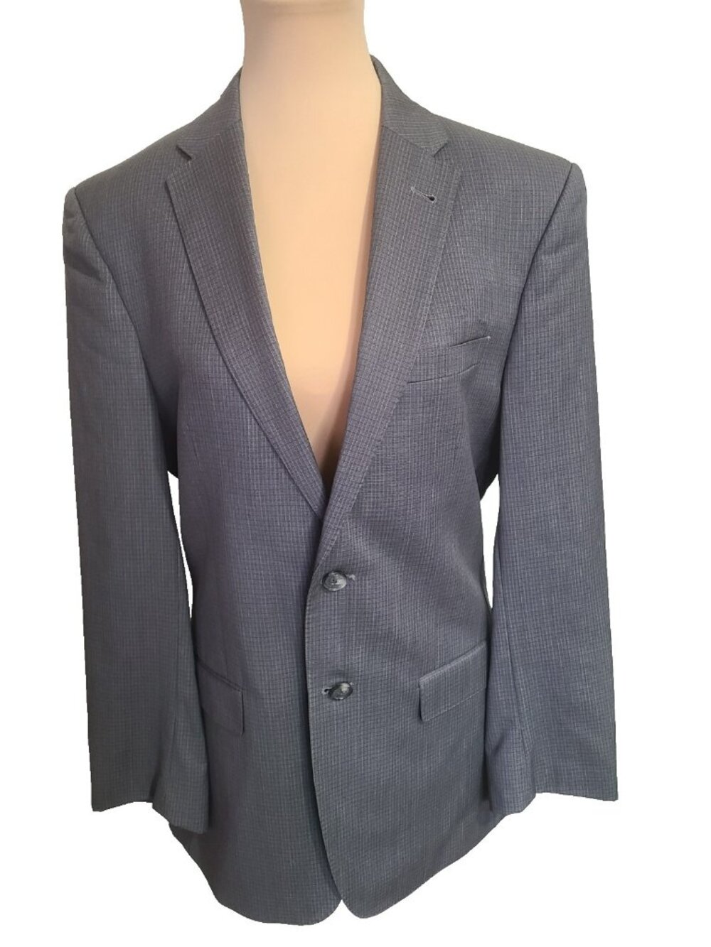 Joseph Jos A Bank Wool Blue 2 Button Blazer 38R Slim Fit R Blue